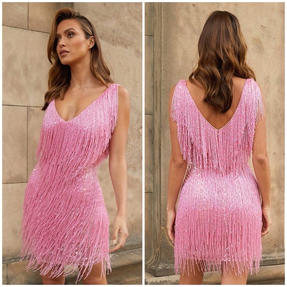 NADINE MERABI Dresses & Skirts - Nadine Merabi Sadie Dress Pink NWT